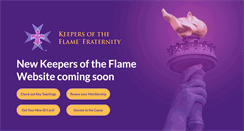 Desktop Screenshot of keepersoftheflame.org