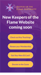 Mobile Screenshot of keepersoftheflame.org