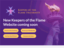 Tablet Screenshot of keepersoftheflame.org